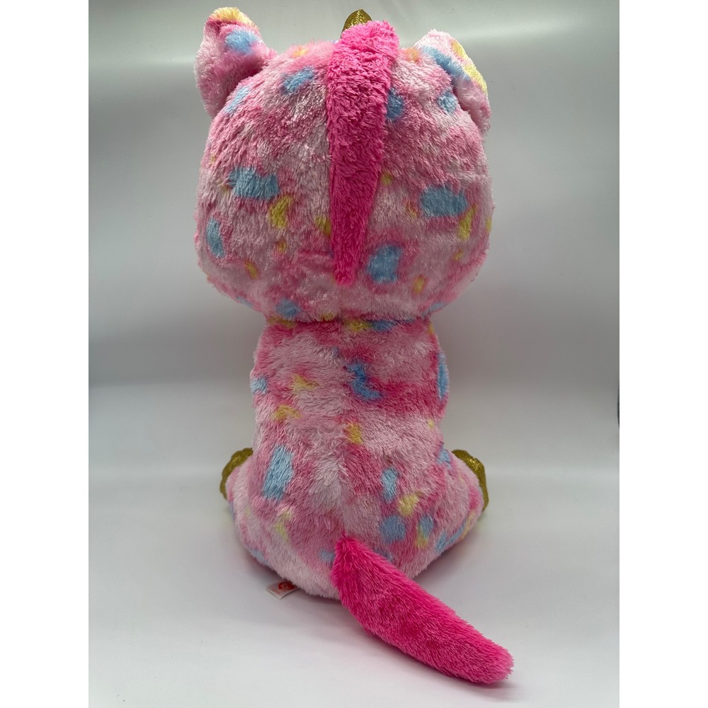 Whimsical Beanie Boos Pink Confetti Unicorn Plush Toy - Picture 4 of 4